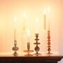 Glass Candlesticks In Assorted Colours, thumbnail 1 of 8