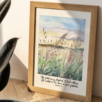 The Lord Is My Shepherd Print Psalm 23, 2 of 4
