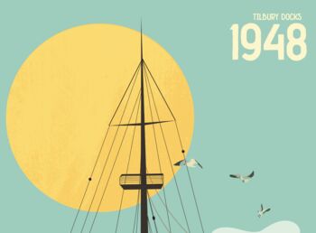 Empire Windrush Art Print, 5 of 6