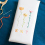 Personalised Stitch Your Own Birth Flower Glasses Case, thumbnail 5 of 5