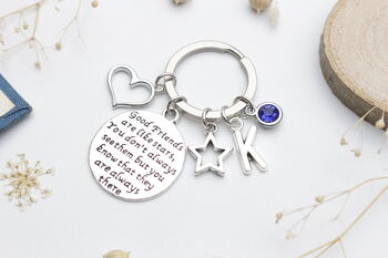 Good Friends Are Like Stars, Personalised Keyring, 4 of 11