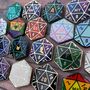 Customisable Dice D20 Enamel Pins, thumbnail 2 of 6