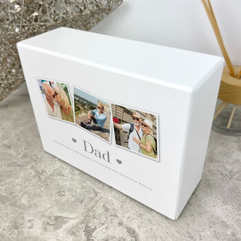 Personalised Three Photo Cremation Urn For Ashes 1090ml, 2 of 10