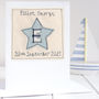 Personalised Initial Star Card For Boys, thumbnail 1 of 12