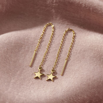 Personalised Star Charm Pull Through Earrings, 4 of 7