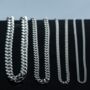 Stainless Steel Cuban Chain Necklaces 16' 26', thumbnail 1 of 8