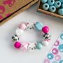 Personalised Kitten Wooden Bead Making Kit, thumbnail 4 of 9