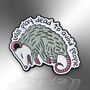Will Play Dead To Avoid People Enamel Pin Badge, Mental Health Awareness Gift, thumbnail 3 of 8