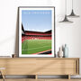 Manchester United Old Trafford Stretford End Poster, thumbnail 3 of 8
