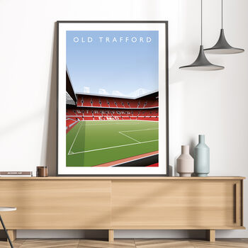Manchester United Old Trafford Stretford End Poster, 3 of 8