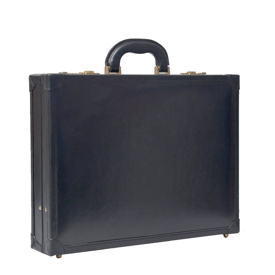 Personalised Luxury Leather Attaché Case. 'the Scanno' By Maxwell Scott 