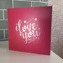 Silver Foil 'I Love You' Valentine's Day Card, thumbnail 3 of 3