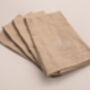 100x Personalised Embroidered Linen Event Napkins, thumbnail 2 of 5