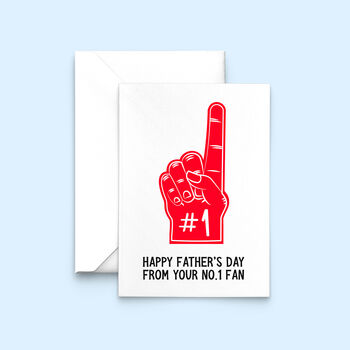 'No. One Fan' Sport Father's Day Card, 3 of 3
