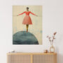 Life Is A Tightrope Modern Vintage Style Wall Art Print, thumbnail 1 of 6