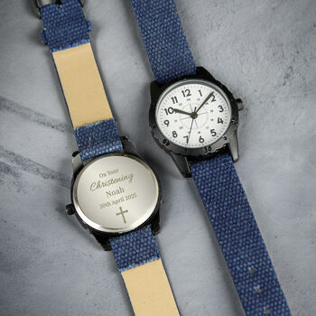 Personalised Religious Blue Watch, 2 of 7