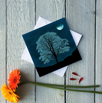 Ghost Tree Greetings Card, 2 of 2
