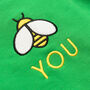 'Bee You' Embroidered Organic Children's Sweatshirt, thumbnail 5 of 10