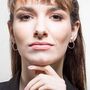 Sterling Silver Double Hoop Illusion Earrings, thumbnail 5 of 6