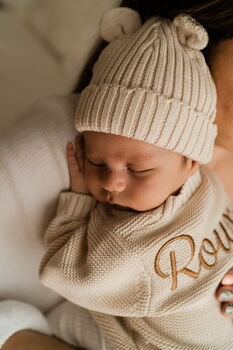 Personalised Knitted Cardigan 100% Cotton, 4 of 7