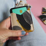 Pocket Wallet Hand Painted Leather Card Wallet Blush, thumbnail 9 of 9