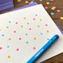 'Dots' Letterpress Celebration Card, thumbnail 2 of 2
