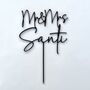 Personalised Mr And Mrs Wedding Cake Topper, thumbnail 4 of 12