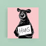 Bear Hug Card Pink, thumbnail 1 of 1