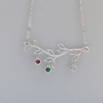 Personalised Family Tree Birthstone Necklace, 2 of 10