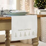 Personalised Embroidered Christmas Trees Table Runner, thumbnail 1 of 4
