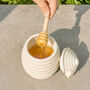 Ceramic Honey Pot With Honey Dipper, thumbnail 2 of 11