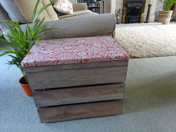 Vintage Style Midi Crate Seat With One Inch Cushion, 8 of 8