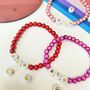 Personalised Letter One Colour Bead Bracelet, thumbnail 7 of 9