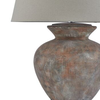 63cm Natural Stone Antiqued Buffet Table Lamp Light, 2 of 5