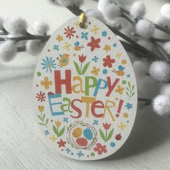 Personalised Happy Easter Egg Decoration, 3 of 6