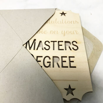 Personalised Master Degree Card, 7 of 10