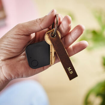 Bluetooth Tracker Personalised Leather Keyring, 7 of 8