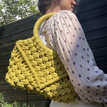 Handmade Macramé Bag, 9 of 12