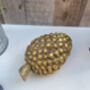 Set Of Three Champagne Gold Pinecone Decorations Ornaments, thumbnail 6 of 9