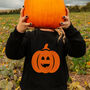 Pumpkin Unisex Halloween Sweatshirt Jumper, thumbnail 1 of 7