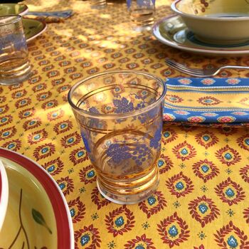 Golden Yellow And Red Provencal Tablecloth Roussillion, 2 of 6