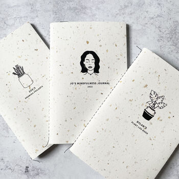 Personalised Specked Illustrated Hobby Pocket Notebook, 2 of 5