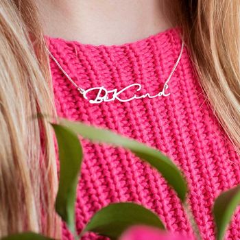 Signature Personalised Handwriting Necklace, 2 of 8