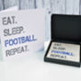 Gift Set Football Coaster And Card, thumbnail 2 of 4