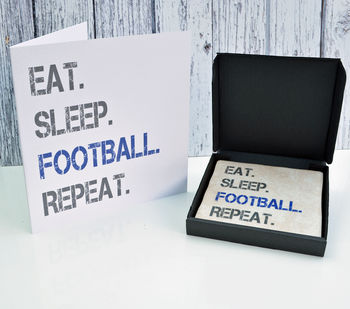 Gift Set Football Coaster And Card, 2 of 4