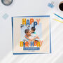 Personalised Happy Birthday Dad Photo Card, thumbnail 2 of 3