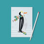 Winter Penguin A6 Recycled Christmas Notebook, thumbnail 3 of 8