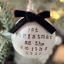 Personalised First Christmas Married Bauble Tree Decoration, thumbnail 3 of 5