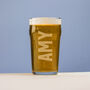 Pub Style My Name Pint Beer Glass, thumbnail 1 of 3