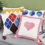 Pattern Colourful Canvas Cushion Covers, thumbnail 2 of 8